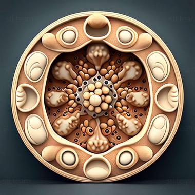 3D model Atrococcus pauperculus (STL)